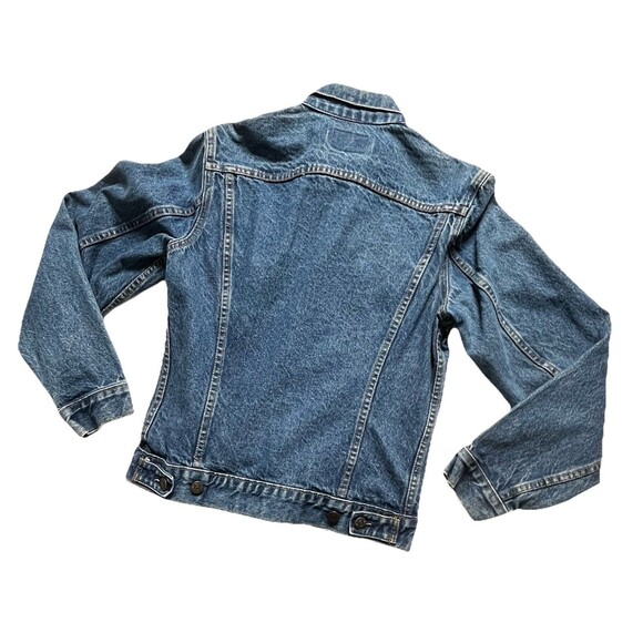 Levi's Jacket Mens Blue Denim Jeans Trucker Vintage 80s  38L ( Small ) - Picture 10 of 11